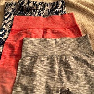 Set of Three Work out Pants all for $25.